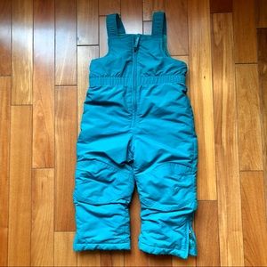 LLBean snow bibs size 4T in Teal